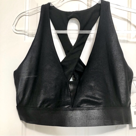 3 Askya Sports Bra Athletic Top Black - Picture 1 of 6